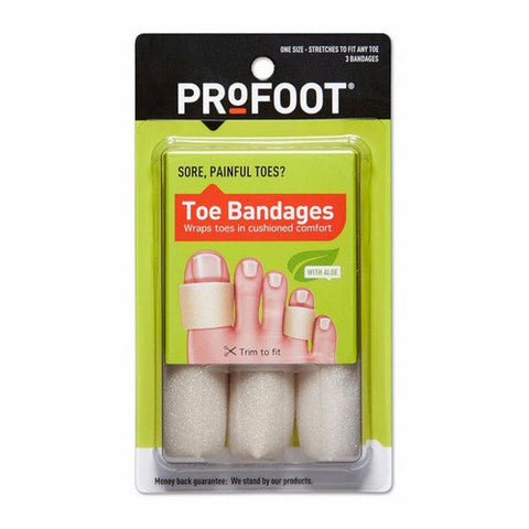 Profoot, Toe Bandages With Aloe Medium, Medium 3 ct each Profoot
