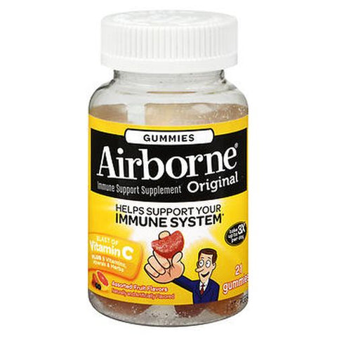 Airborne, Immune Support Gummies Assorted Fruit, 21 Count Airborne