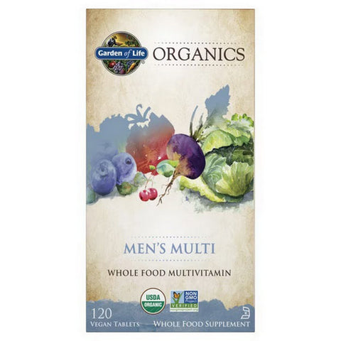 Garden of Life, Organics Mens Multi, 120 Tabs Garden of Life