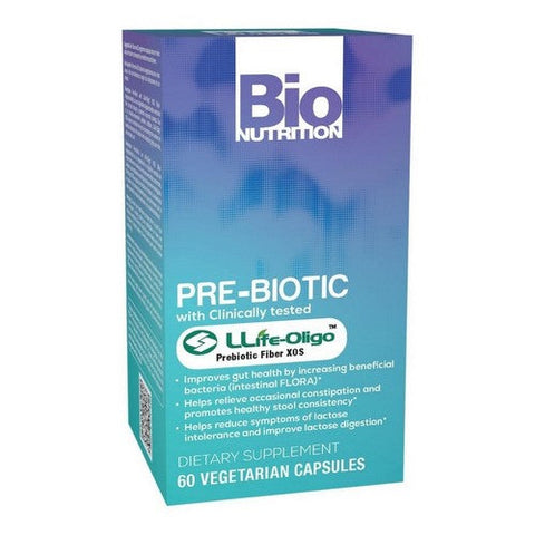 Bio Nutrition, Pre-Biotic with LLife-Oligo Prebiotic Fiber XOS, 1400 mg, 60 Veg Caps Bio Nutrition