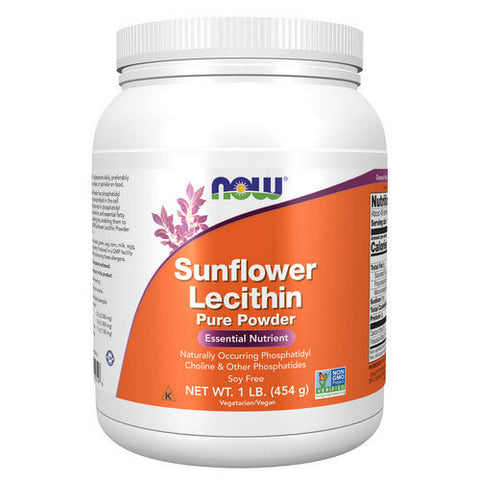 Now Foods, Sunflower Lecithin Pure Powder, 1 lb Now Foods