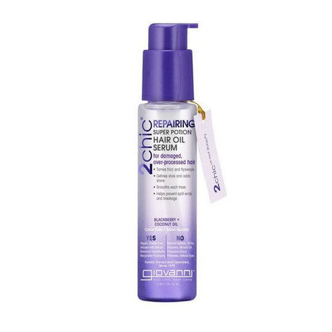 Giovanni Cosmetics, 2Chic Blackberry & Coconut Milk Hair Oil Serum, 2.75 Oz Giovanni Cosmetics