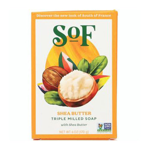 South Of France Soaps, French Milled Oval Soap, Shea Butter 6 oz South Of France Soaps