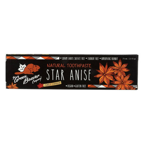 Green Beaver, Natural Toothpaste Star Anise, Star Anise 2.5 fl oz Green Beaver