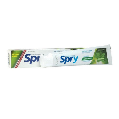 Xlear Inc, Spry Anti-Cavity Xylitol Toothpaste With Aloe and Fluoride Spearmint, Spearmint 5 fl oz Xlear Inc