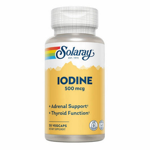 Solaray, Iodine, 500 mcg, 30 Caps Solaray