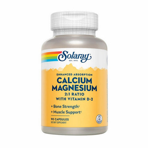 Solaray, Calcium Magnesium, 90 Caps Solaray