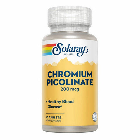 Solaray, Chromium Picolinate, 200 Mcg, 50 Tabs Solaray