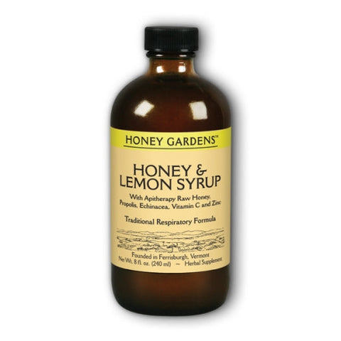 Honey Gardens, Honey & Lemon Syrup, 8 oz Honey Gardens