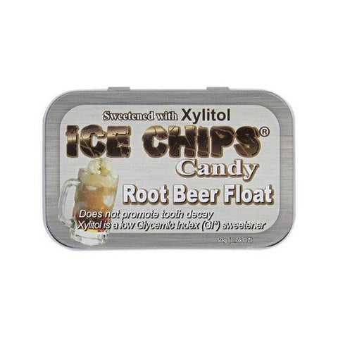 Ice Chips Candy, Hand Crafted Candy Tin Root Beer Float, Root Beer Float 1.76 oz Ice Chips Candy
