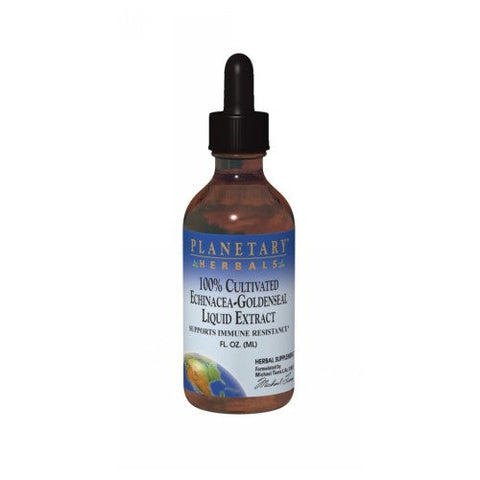 Planetary Herbals, 100% Cultivated Echinacea-Goldenseal Liquid Extract, 4 Fl Oz Planetary Herbals