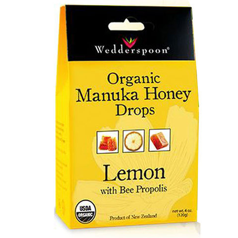 Wedderspoon, Manuka Honey Drop, Lemon 4 OZ Wedderspoon