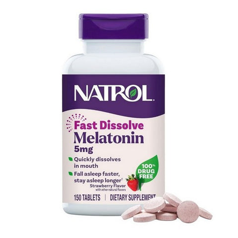 Natrol, Fast Dissolve Melatonin, 5 mg, 150 Count Natrol