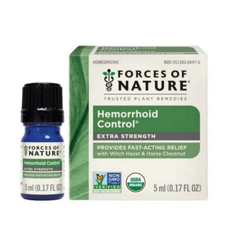 Forces of Nature, Hemorrhoid Control Extra Strength, 5 ml Forces of Nature