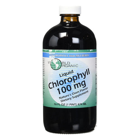 World Organics, Liquid Chlorophyll from Mulberry, 100 mg, 16 Oz World Organics