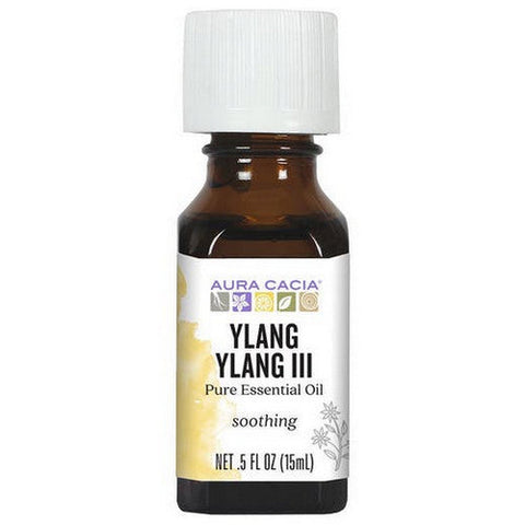 Aura Cacia, Pure Essential Oil Ylang Ylang Iii, (cananga odorata) 0.5 Fl Oz Aura Cacia