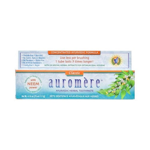 Auromere, Ayurvedic Herbal Toothpaste, Licorice, 4.16 Oz Auromere