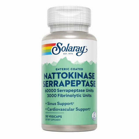 Solaray, Nattokinase Serrapeptase, 30  Count Solaray