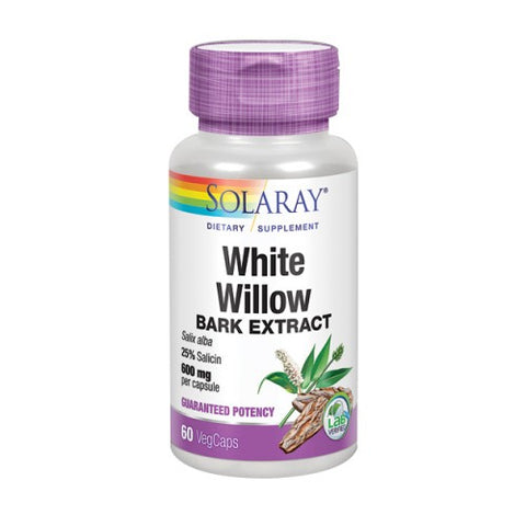 Solaray, White Willow Bark Extract, 750 mg, 60 Veg Caps Solaray