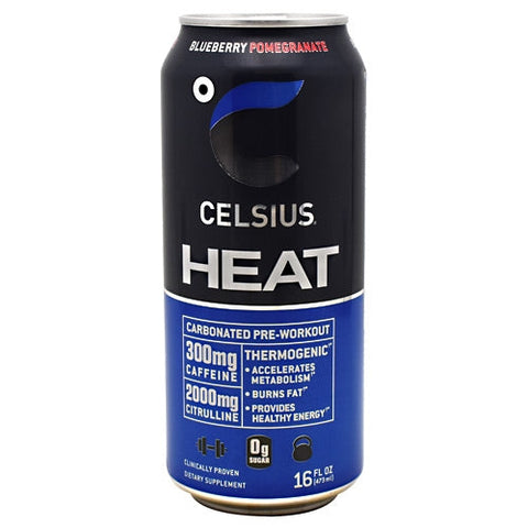 Celsius, Celsius Heat, Blueberry Pomegranate 12 x 16 Oz Celsius