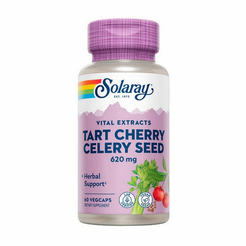 Solaray, Tart Cherry Celery Seed, 60 Veg Caps Solaray