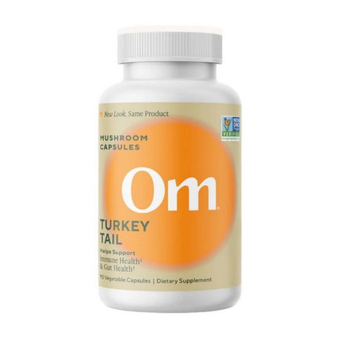 Om Mushrooms, Turkey Tail Mushroom Superfood, 90 Caps Om Mushrooms
