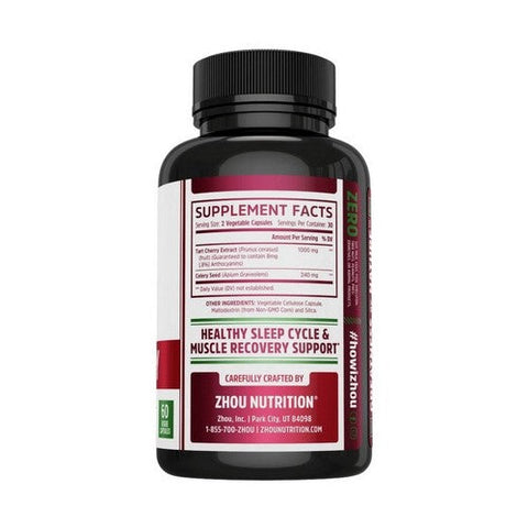Zhou Nutrition, Tart Cherry Extract + Celery Seed, 60 Veg Caps Zhou Nutrition