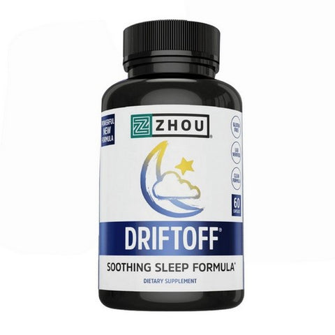 Zhou Nutrition, Driftoff Soothing Sleep Formula, 60 Veg Caps Zhou Nutrition