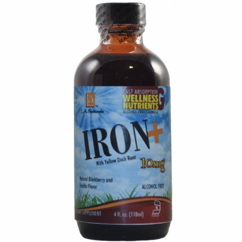 L. A .Naturals, Liquid Iron+, 10 mg, 4 Oz L. A .Naturals