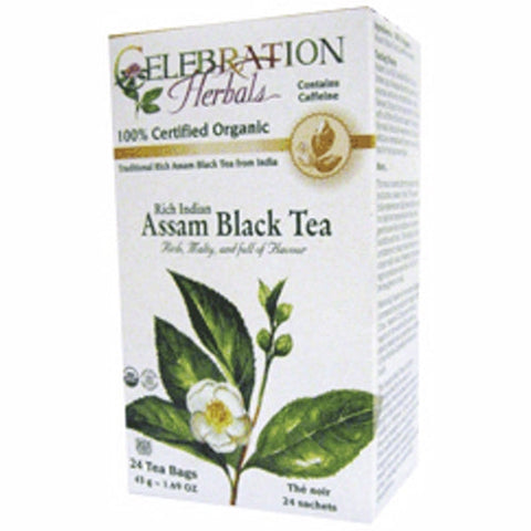 Celebration Herbals, Organic Assam  Black Tea, 24 Bags Celebration Herbals