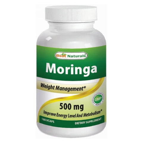 Best Naturals, Moringa, 500 mg, 180 Caps Best Naturals