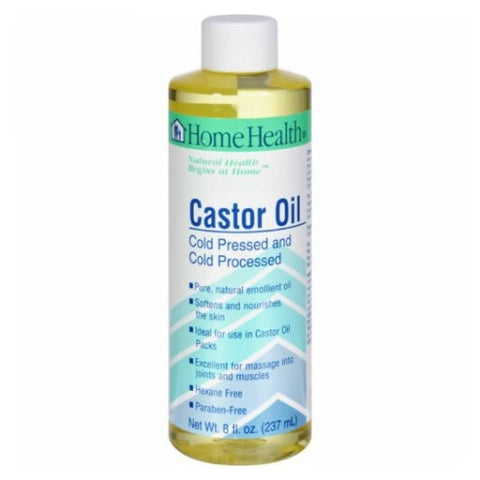 Home Health, Castor Oil Cold Pressed, 8 FL Oz Home Health