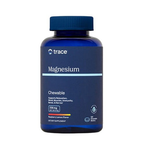 Trace Minerals, Magnesium Chewable Raspberry Lemon, 120 Count Trace Minerals