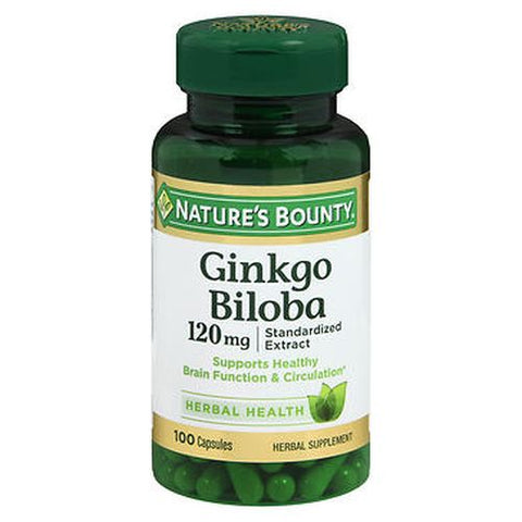 Nature's Bounty, Nature's Bounty Ginkgo Biloba Capsules, 120 mg, 100 Caps Nature's Bounty