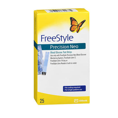 Freestyle, Precision Neo Blood Glucose Test Strips, 25 Each Freestyle