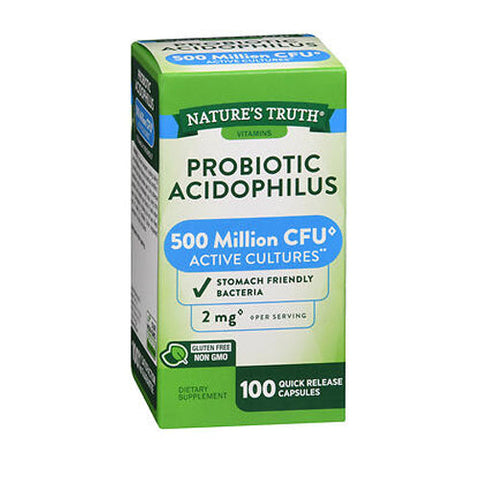 Nature's Truth, Probiotic Acidophilus Quick Release Capsules, 3 mg, 100 Caps Nature's Truth