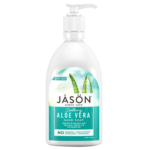 Jason Natural Products, Soothing Aloe Vera Hand Soap, 16 oz Jason Natural Products