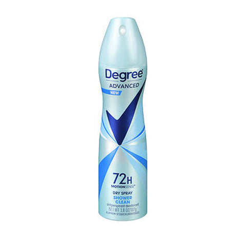 Axe, Degree Motion Sense Dry Spray Anti-Perspirant Shower Clean, 3.8 Oz Degree