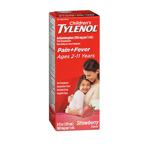 Tylenol, Children's Pain + Fever Oral Suspension Strawberry Flavor, 4 Oz Tylenol