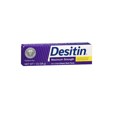 Desitin, Maximum Strength Zinc Oxide Diaper Rash Paste, 1 Oz Desitin