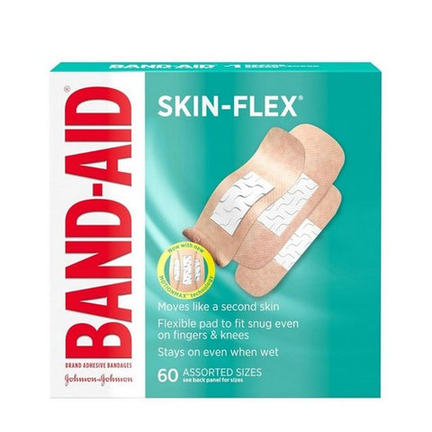 Band-Aid, Skin-Flex Assorted Sizes Bandages, 60 Each Band-Aid