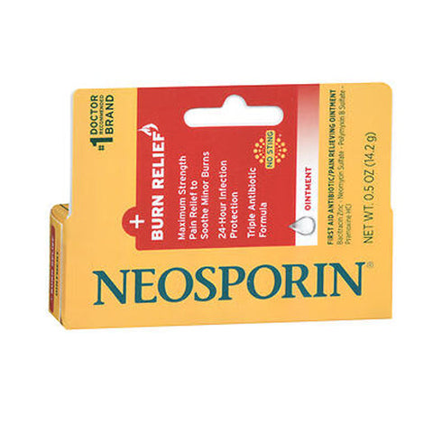 Neosporin, Burn Relief And First Aid Antibiotic Ointment, 0.5 Oz Neosporin