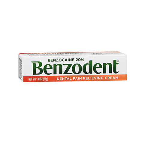 Benzodent, Dental Pain Relieving Cream, 1 Oz Benzodent