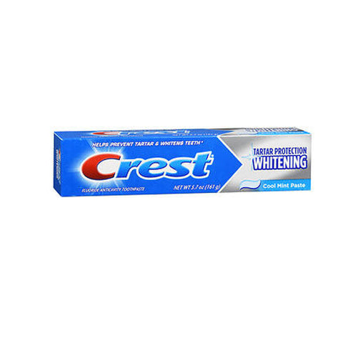 Crest, Tartar Protection Toothpaste Whitening Cool Mint, 5.7 Oz Crest
