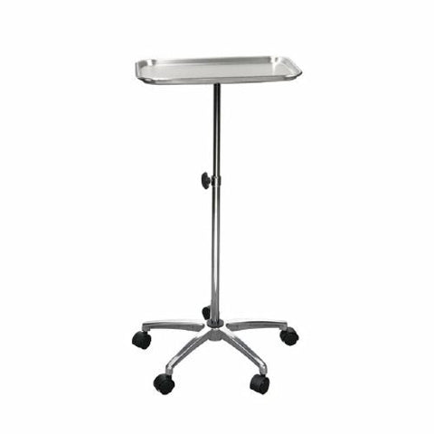 Drive Medical, Mayo Instrument Stand Mayo Tray Five Leg Base 29.5 - 47 Inch 19 Inch, Count of 1 Drive Medical