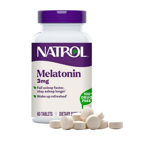 Natrol, Melatonin, 3 MG, 60 Tabs Natrol