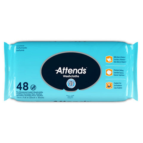 Attends, Personal Wipe Personal Wipe, Pack Of 48 Attends