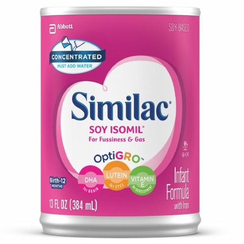 Abbott Nutrition, Infant Formula Soy Isomil Unflavored Can Concentrate Soy Lactose, 13 Oz Abbott Nutrition