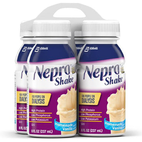 Abbott Nutrition, Nepro Shake Oral Supplement Vanilla Flavor, 4 X 8 Oz Abbott Nutrition