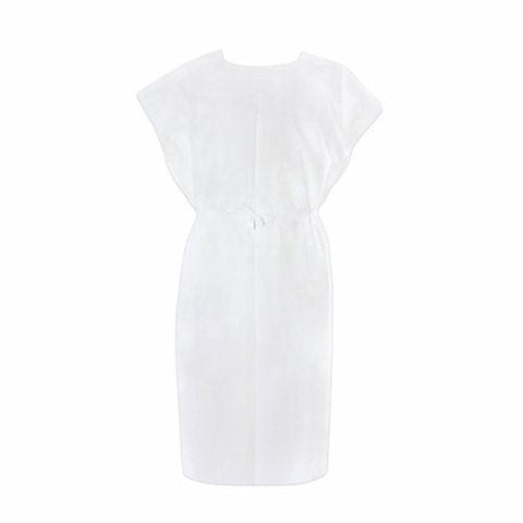 McKesson, Patient Exam Gown McKesson One Size Fits Most White Adult NonSterile, Count of 50 McKesson